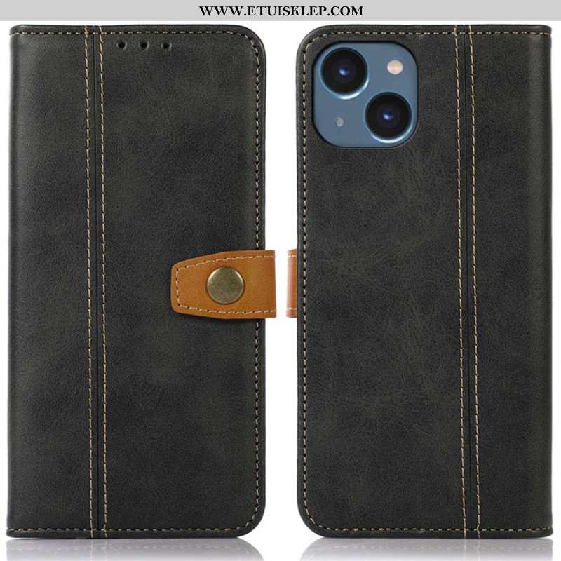 Etui Folio do iPhone 14 Plus Taśma Tapicerska